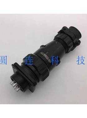 航空插头插座 YD28-4芯 YD20K4Z YD28J4TPF黑色 电缆式连接器