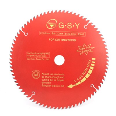 金三原标准级木工锯片12寸木用交替齿300*40/60/80/100/120T 12寸