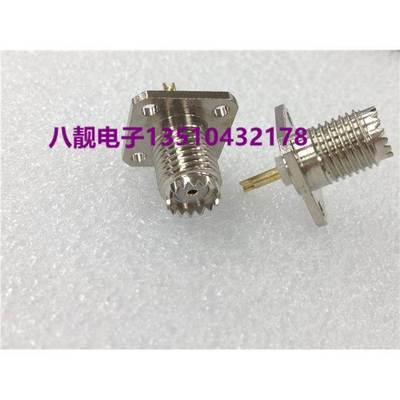迷你UHF-KF(M母座UHF-KF母座)外螺内孔法兰方板型面板安装连接器