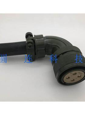 美军标5015航空插头MS3108B 22-22S 4芯弯式母头 伺服电机连接器