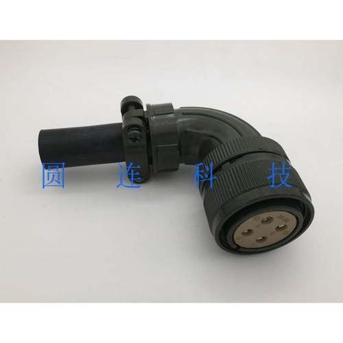 美军标5015航空插头MS3108B 22-22S 4芯弯式母头 伺服电机连接器