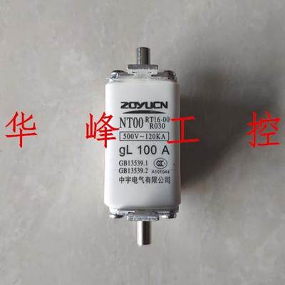 中宇电气NT00 RT16-00 R030 63A100A160A 500V 陶瓷保险管 熔断器