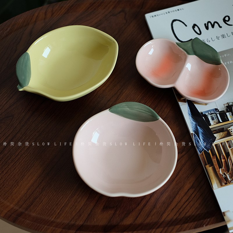 清仓!釉下彩陶瓷味碟 酱料碟 小菜碗芥末碟 酱油醋碟甜品碟