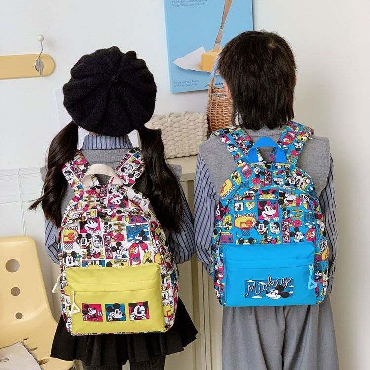 男儿童包幼儿园出游米奇卡通双肩背包中大班米妮公主女童可爱书包