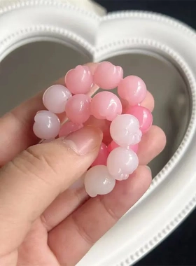 同款渐变色猫爪手链学生手持盘玩手串绕指柔情侣手饰