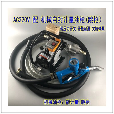 全自动大流量电子机械加油机油枪柴油泵抽油泵12v24220V单价金额