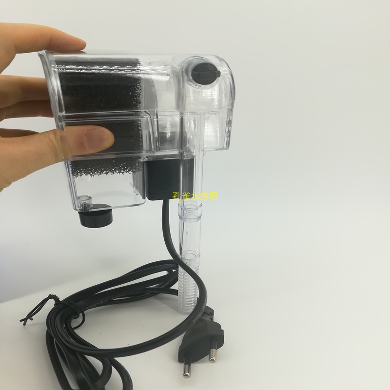 小型鱼缸过滤器三合一瀑布式过滤器外置静音养鱼壁挂式瀑布过滤器