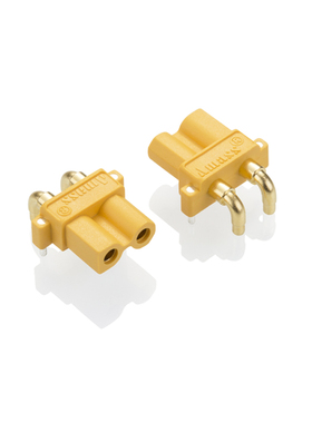 Amass艾迈斯卧插式XT30插头XT30PW无人机锂电池对插头电机电调