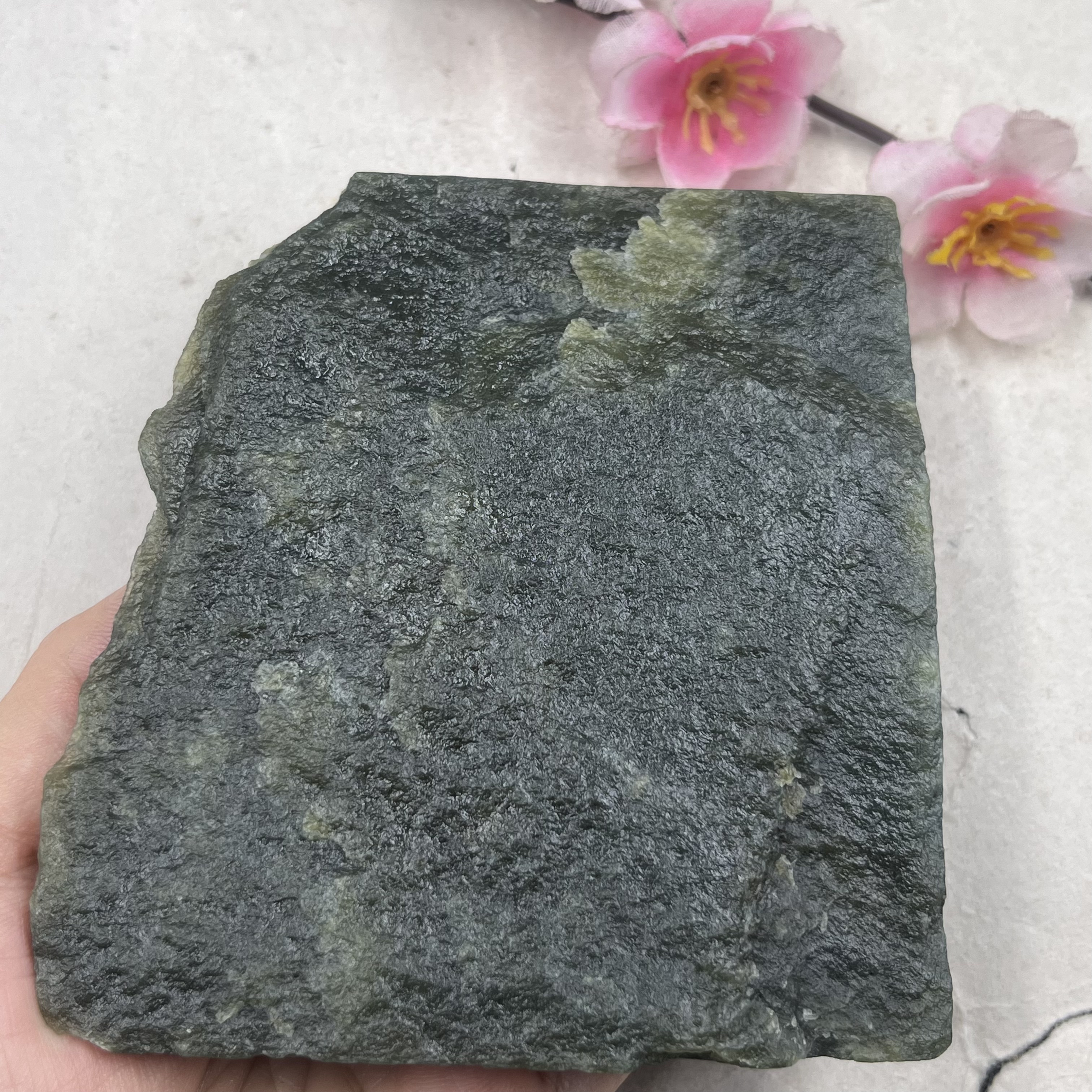 新疆和田玉糖青玉且末磨刀石摆件边角料DIY珠子下脚料包邮320克t