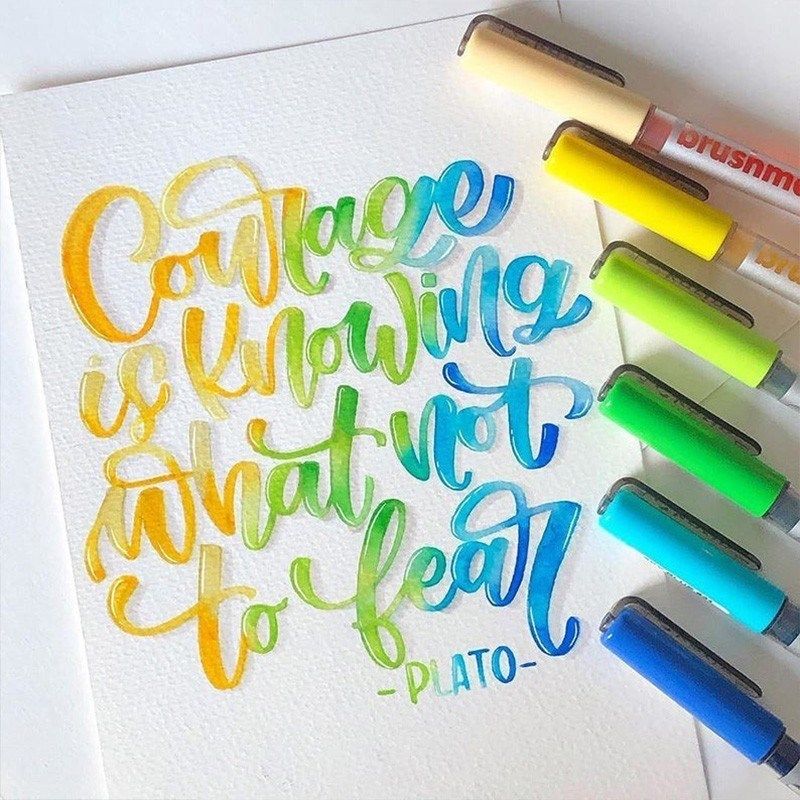 波兰卡伦karin丙烯软头马克笔单支肤色原色12色84色秀丽笔花体字