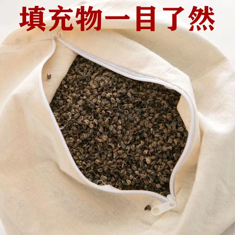 纯手工老粗布荞麦壳枕头枕芯颈椎枕学生成人护颈枕高枕方枕偏硬枕