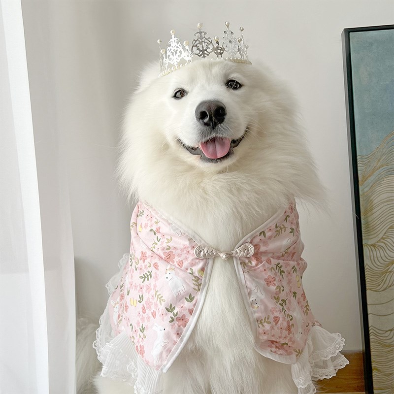 2023宠物新年衣服狗狗中大型犬领巾柯基金毛萨摩哈士奇边牧围脖