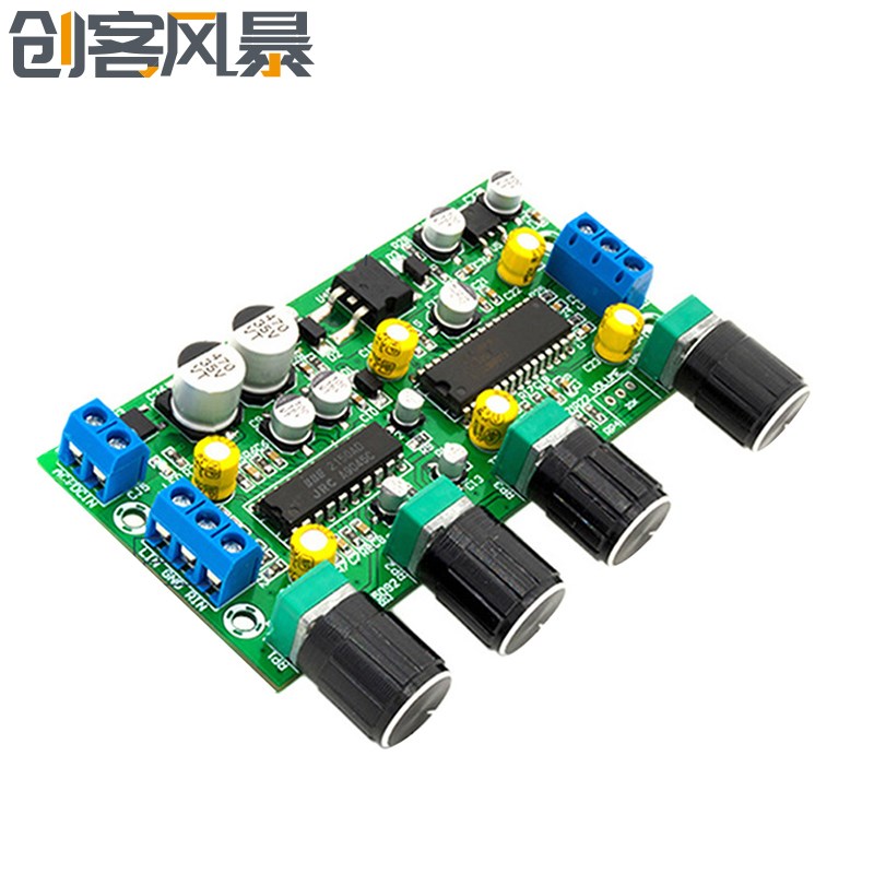 HiFi功率放大器家庭音频放大器BBE2150+UPC1892T前置功放板音调板