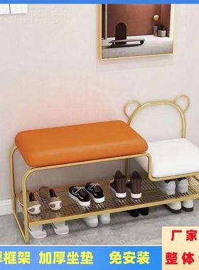 入户鞋凳换门口坐鞋柜矮鞋PWD架一可体凳家用儿童换鞋凳长条穿鞋
