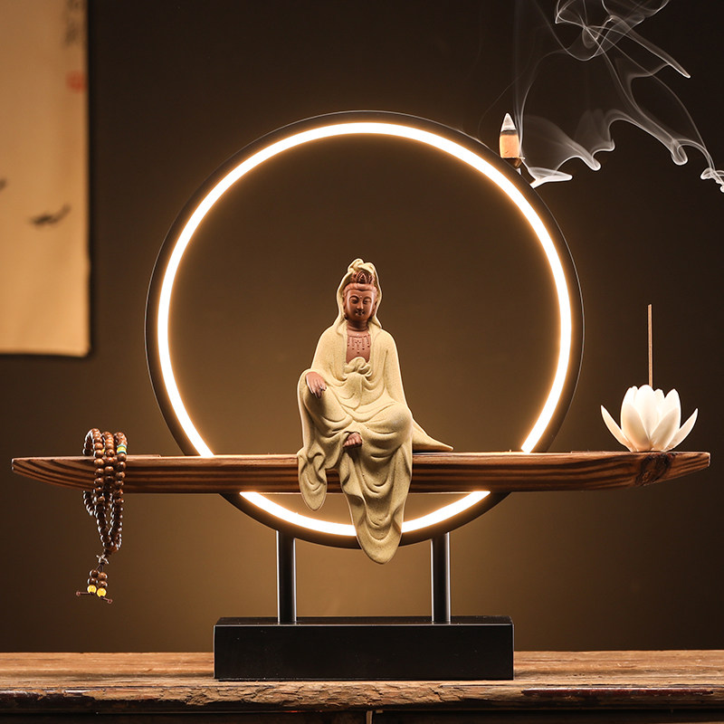 中式玄关倒流香炉创意摆件客厅办公室禅意桌面灯圈装饰倒流香熏炉,搬运/仓储/物流设备,其他起重搬运设备,淘宝优惠券,粉丝福利购,淘宝优惠卷