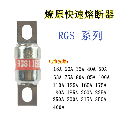 RGS11/RGS12/RGS15/RGS18/RGS19燎原快速熔断器250V/500V/32A/60A