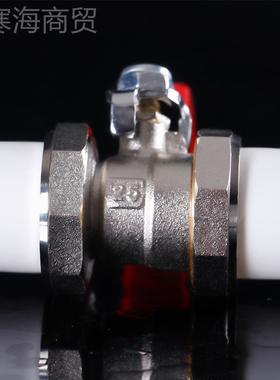 型电电AMPE球阀双活接铜球阀镀热熔活接球阀手镀动黄铜球阀