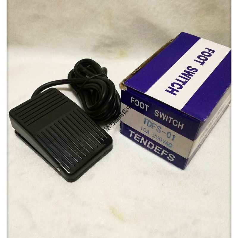正品乐清泰得脚踏开关TDFS01 VFS01 FS01 带线20CM2米 银触点