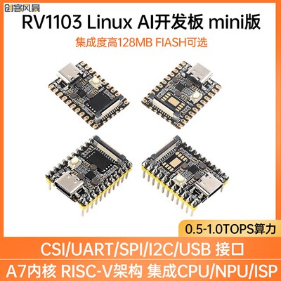 Luckfox Pico Mini幸狐RV1103微型Linux人工智能开发板TYPE-C接口