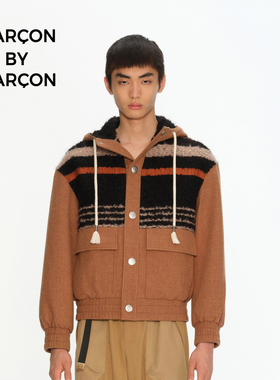 GARCON BY GARCON 秋冬刺绣故事混纺轻薄衬衫式夹克外套