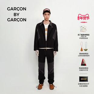 GARCON BY GARCON 25秋冬牛津帆布多结构刺绣夹克外套