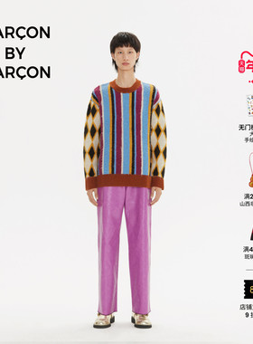 GARCON BY GARCON 做旧条纹复古嵌花套头上衣