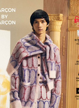 GARCON BY GARCON 经典神殿拱门提花马海毛开衫