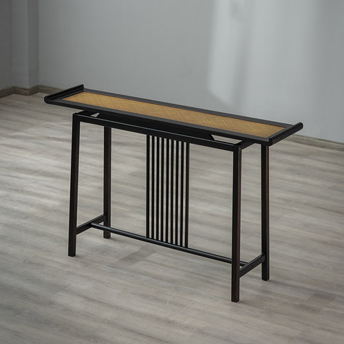 中式玄关桌子入户端景台仿古简约小条案几供桌靠墙高端窄置物架柜