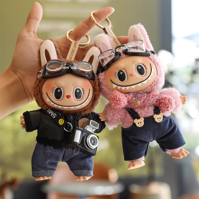 娃衣送海娃拉包包挂件labu搪胶玩偶钥匙扣挂饰公仔布布情侣礼物