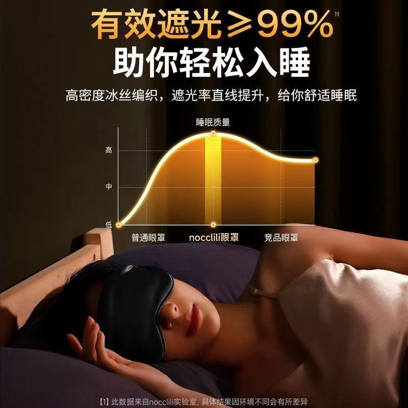 真丝眼罩遮光睡眠午睡护眼助眠禁欲系不透光冰缓解疲劳男女士专用,居家日用,眼罩,淘宝优惠券,粉丝福利购,淘宝优惠卷