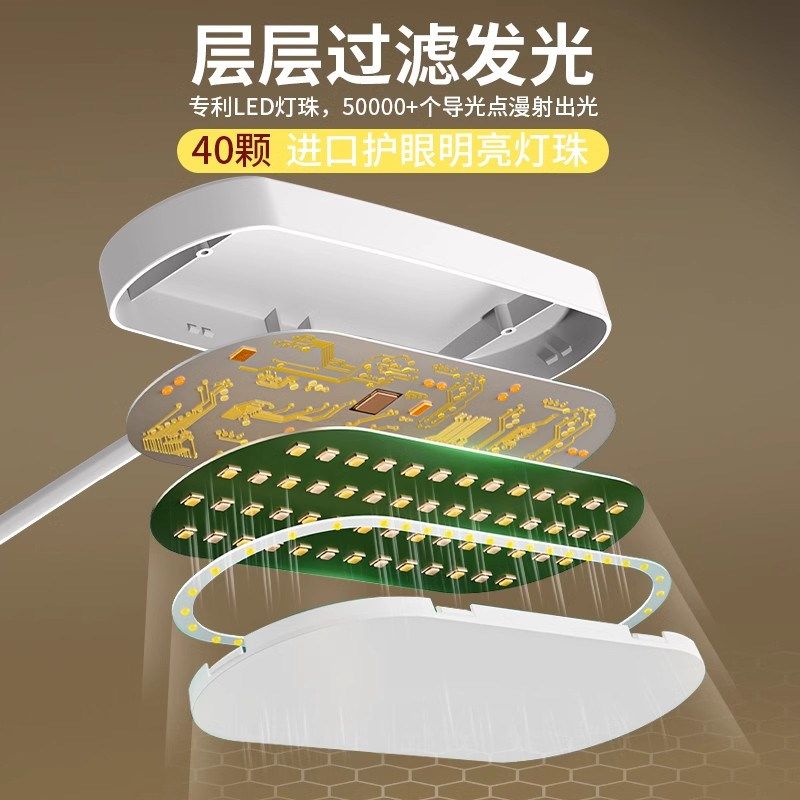 夹式小台灯宿舍大学生学习专用充插两用充电高中生书桌灯护眼灯E,家装灯饰光源,阅读台灯(护眼灯/写字灯),淘宝优惠券,粉丝福利购,淘宝优惠卷