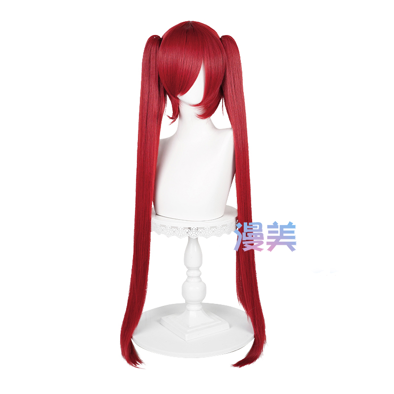 漫美万用虎口夹90cm双马尾cos假发20色可选毛娘造型练手角色假毛