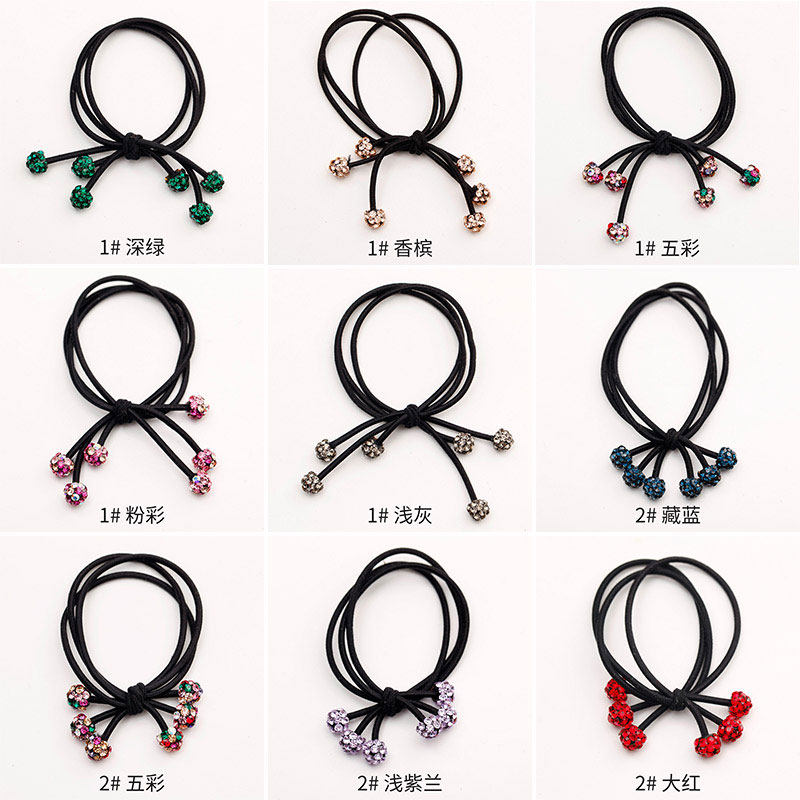 水钻发圈流苏头绳扎头发皮筋高弹力橡皮筋网红发绳成人发饰头花女
