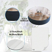 圆形亚克力镜子桌子中心镜子​​适合婚礼迎婴派对和节日装 饰