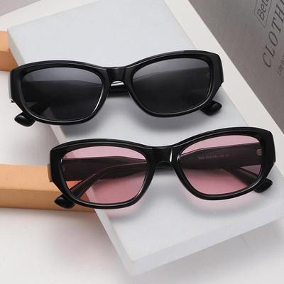 辣妹同款时尚tr90小框眼镜甜酷风全框墨镜千禧装饰偏光太阳女