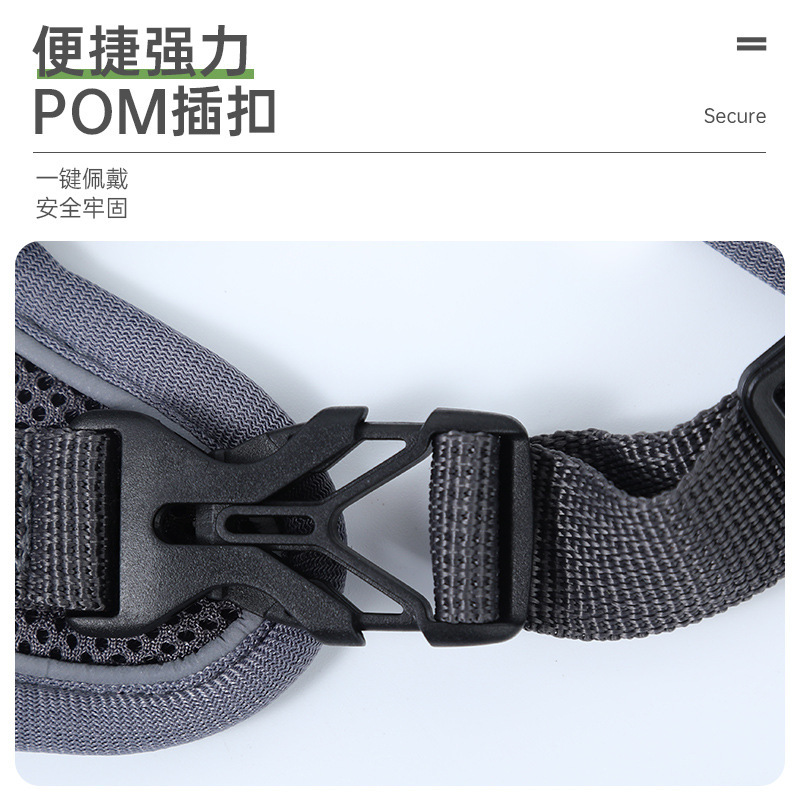 背心式猫咪牵引绳反光宠物胸背带中小型犬牵引绳防挣脱透气遛猫绳