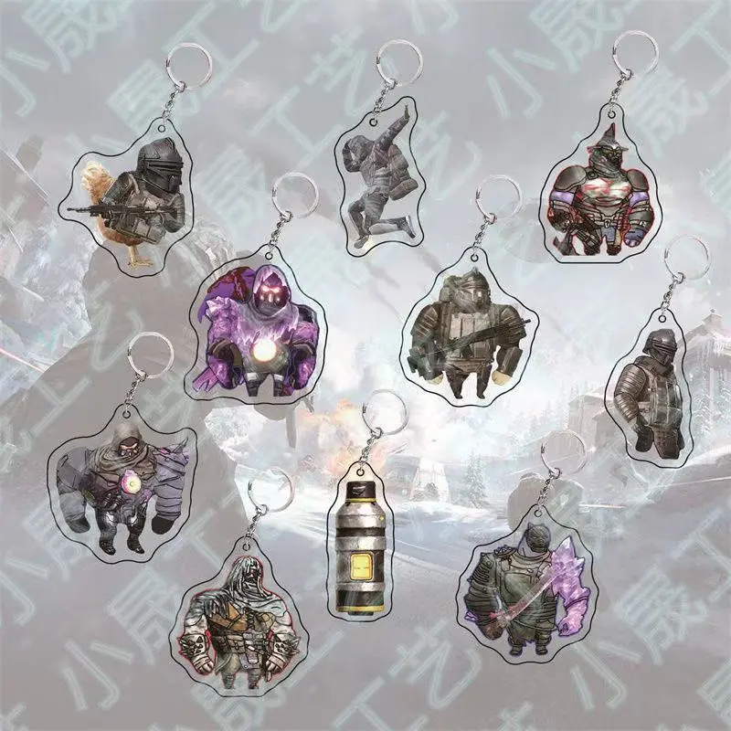 和平精英亚克力地铁逃生地铁双面透明挂件老鼠人创意书包