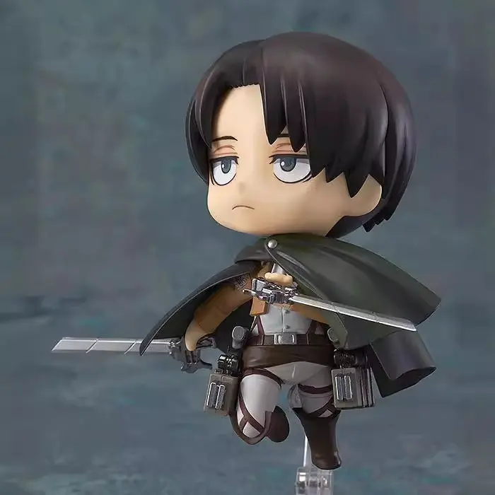 q版粘土 进击的巨人390# 兵长 利 可动换脸公仔特典模型