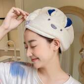 卡通干发帽女日用品热款 三角巾珊瑚绒吸水速干发巾超细纤维吸水帽