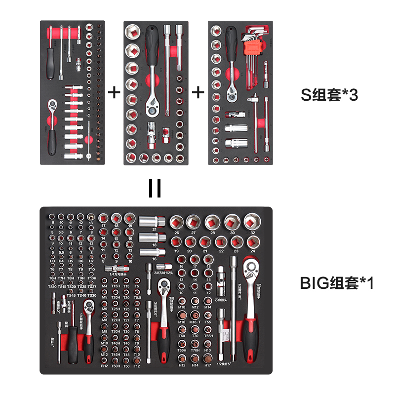 套筒扳手组合套装修车汽修机修汽车维修专用工具组套大全