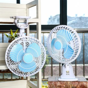 10寸大风力摇头风扇夹扇小型家用床上9寸插电大号摇头 电风扇夹式