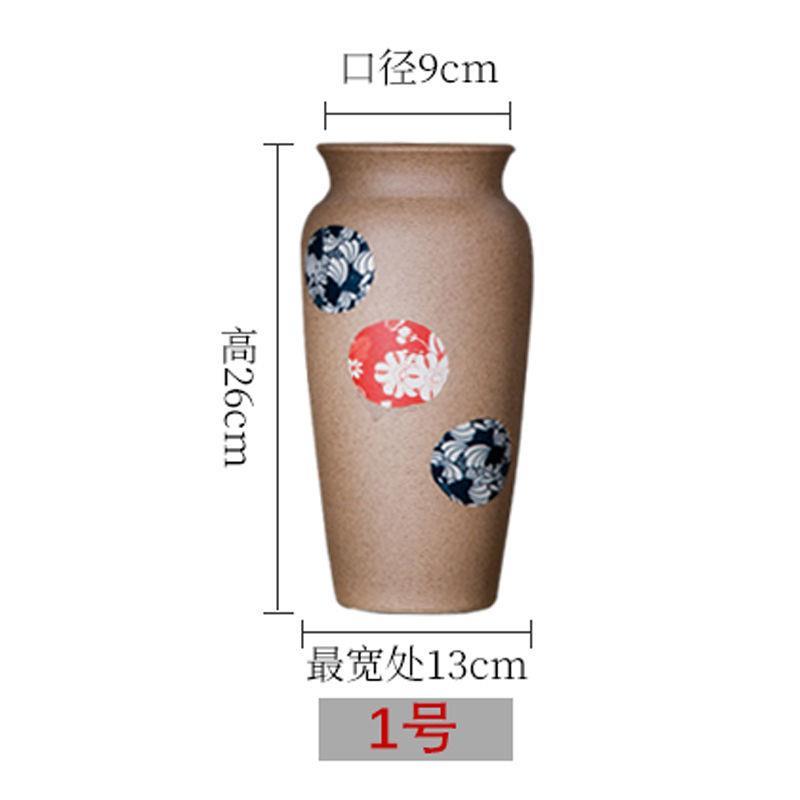 小花瓶摆件客厅餐桌插花水培富贵竹现代简约家居陶罐粗陶摆件