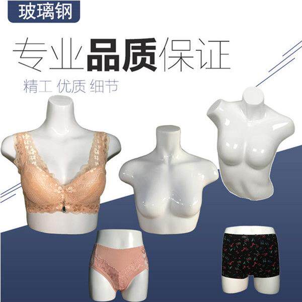 胸罩内裤模型道具的男人和女人的半长臀部模具窗口显示泳装胸罩假