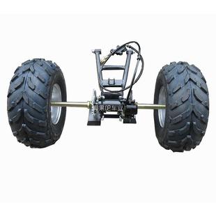 沙滩车配件 两轮机车改装三轮车后桥悬挂6 7 8寸轮胎带煞车