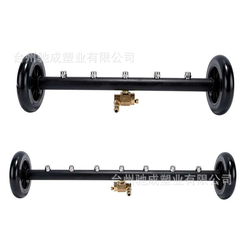 高压水枪双功能表面清洗器5孔7孔底盘刷洗地机水扫帚4000psi