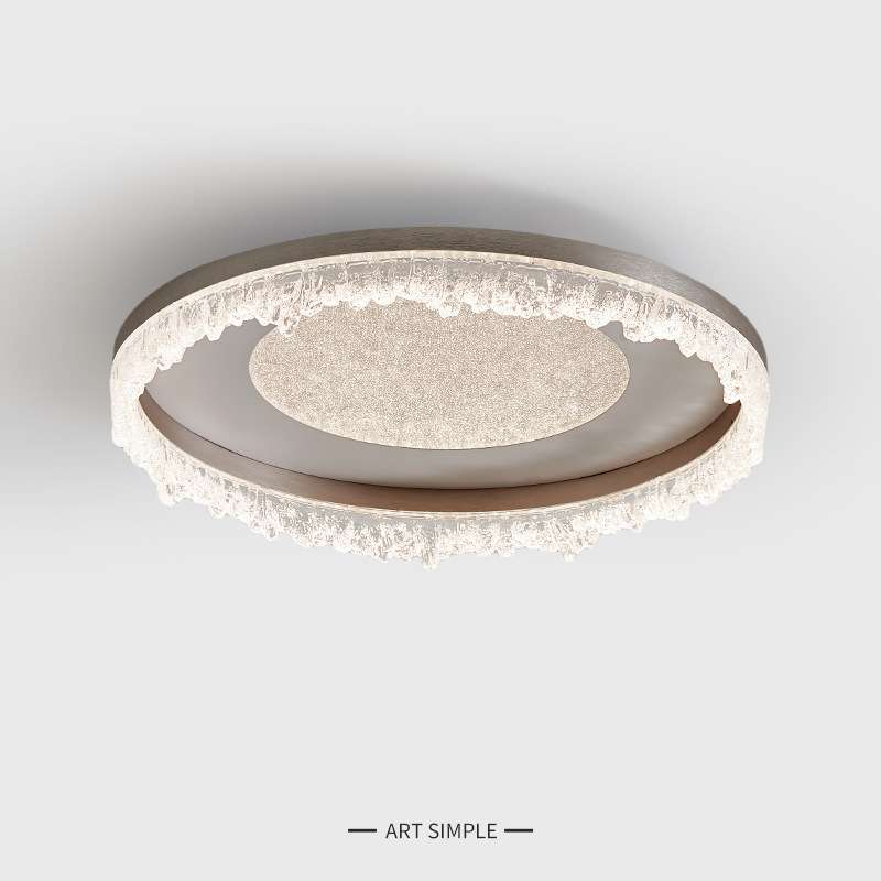 意式极简客厅吸顶灯2024简约圆环创意设计全光谱护眼卧室吸顶灯