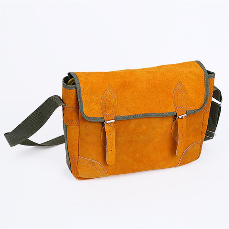 厂家黄色牛皮工具包 电工维修电焊焊工工具包木工工具包