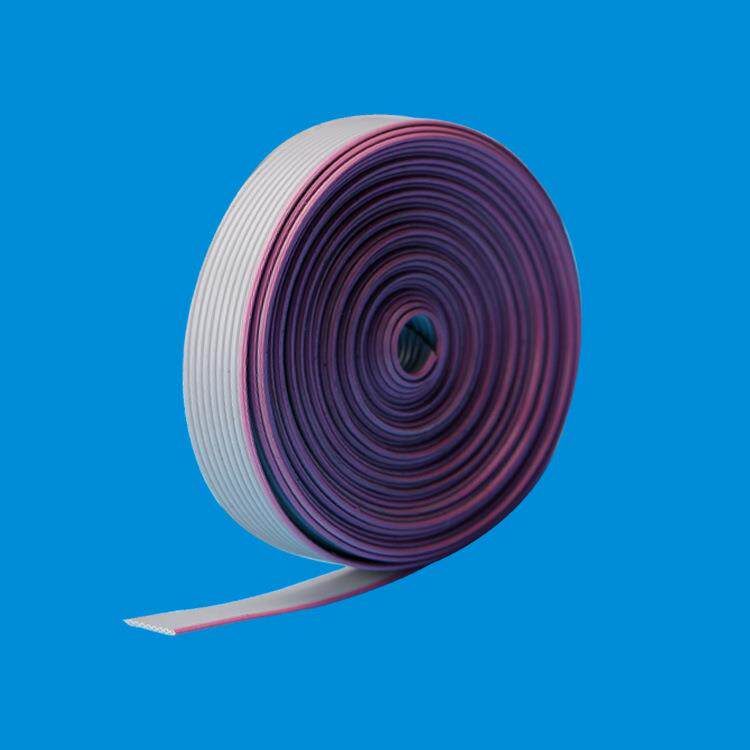 2.54间距灰排线265134P16P镀锡铜软排线红边软排76.5米/卷