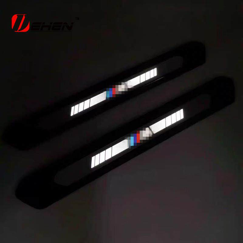 适用宝马新3系4系X3X4G20G21G01G02改装LED发光门槛条迎宾踏板