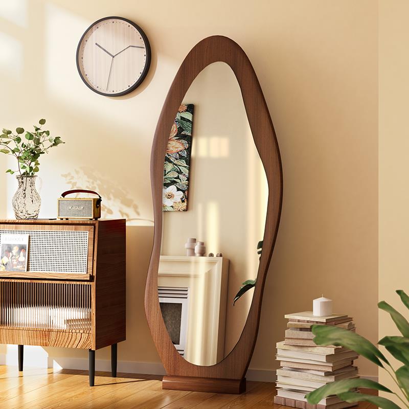 中古全身镜落地镜女生家用高清不变形壁挂镜全身镜挂墙试衣大镜子